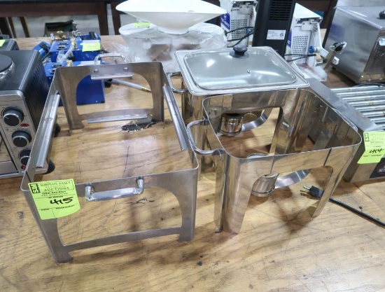 stainless buffet candle heated warmers, missing parts