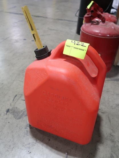 plastic gas container