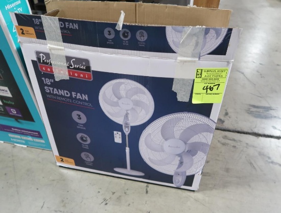 Collezioni 18" stand fan w/ remote