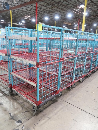 4-tier wired shelf on casters