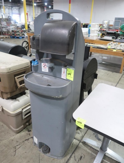 portable hand sink with foot pump