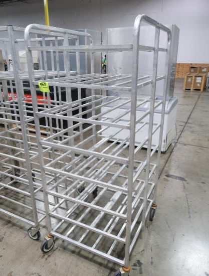 aluminum tub tray cart