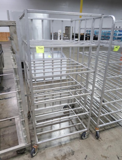 aluminum tub tray cart