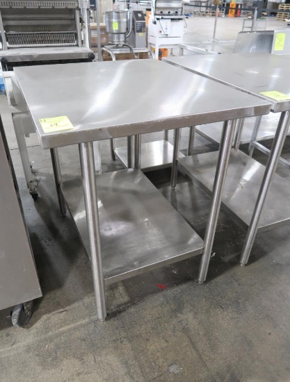 stainless table w/ bottom shelf