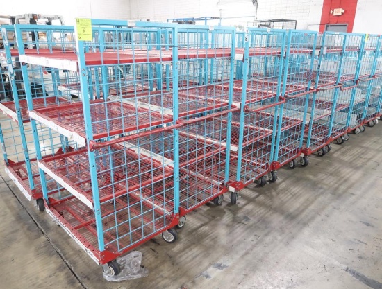 4-tier wired shelf on casters