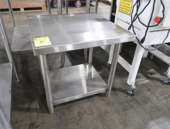 stainless equipment stand w/ bottom shelf