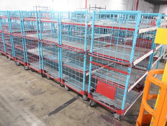 4-tier wired shelf on casters