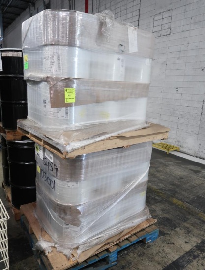 pallet of plastic wrap