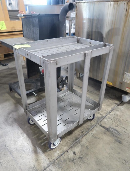 stainless meat saw parts cart