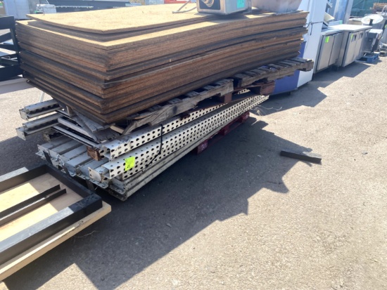 3 Sections Of Racking With Wood Boards