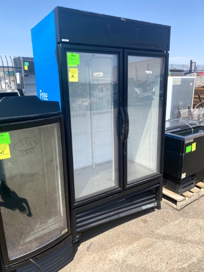 TRUE TWO DOOR GLASS FREEZER