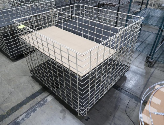 2-section steel wire crate
