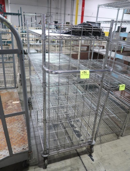 4-tier steel wire cart