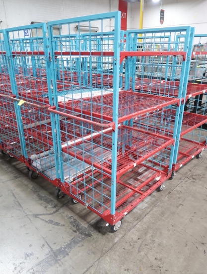 4-tier wired shelf on casters