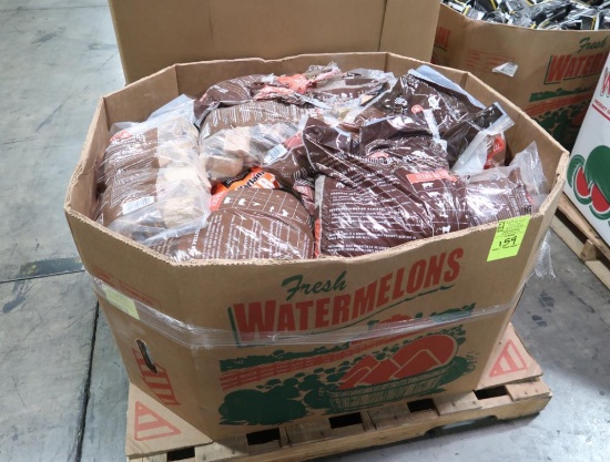 crate of hardwood blend pellets & chunks