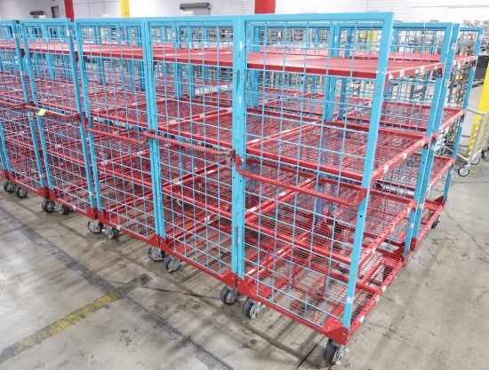 4-tier wired shelf on casters