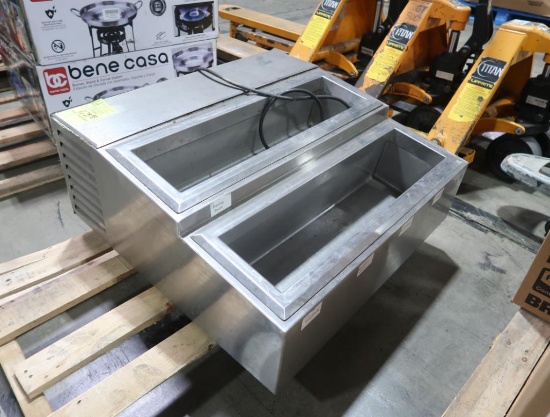 stainless refrigerated condiment station