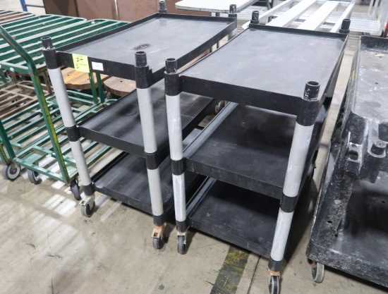 3-tier plastic cart, missing handles