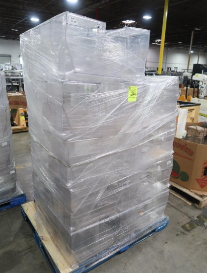 pallet of Trade Fixtures reach-in scoop bins