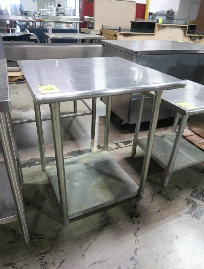stainless table w/ bottom shelf