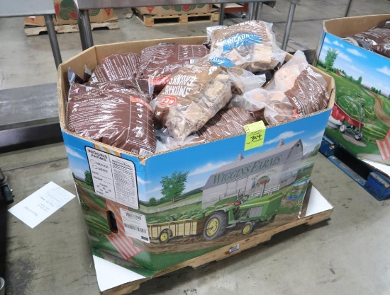 crate of hardwood blend smoking pellets & chunks