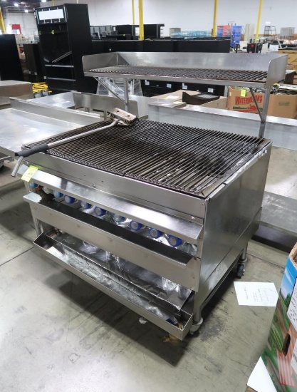 10-burner grill on casters
