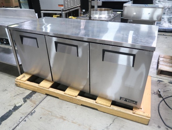 True 3-door undercounter refrigerator