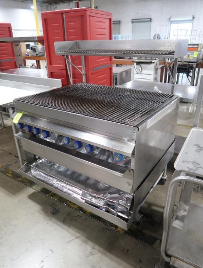 10-burner grill on casters