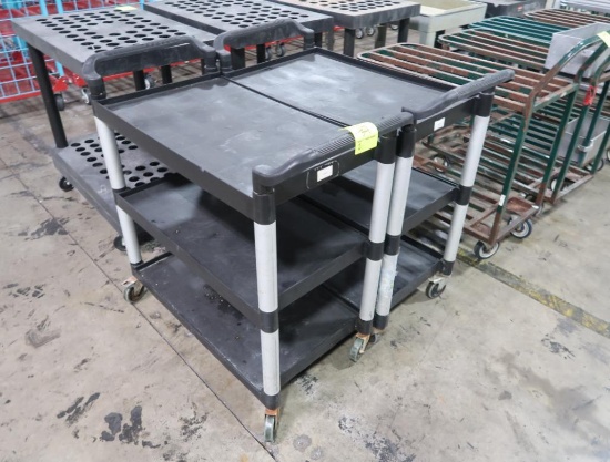 3-tier plastic cart