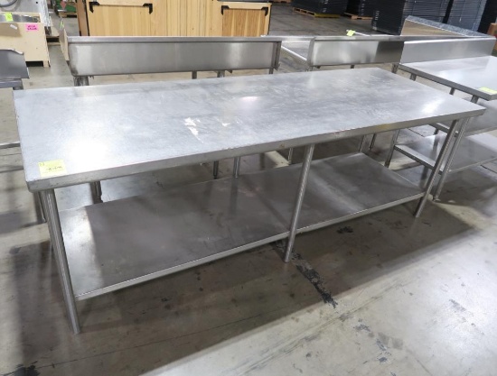 stainless table w/ bottom shelf