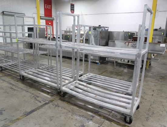 aluminum cooler racks on casters