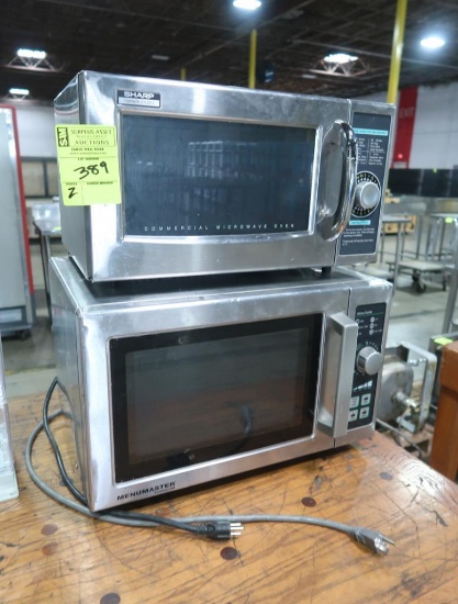 Sharp & Menumaster commercial microwaves