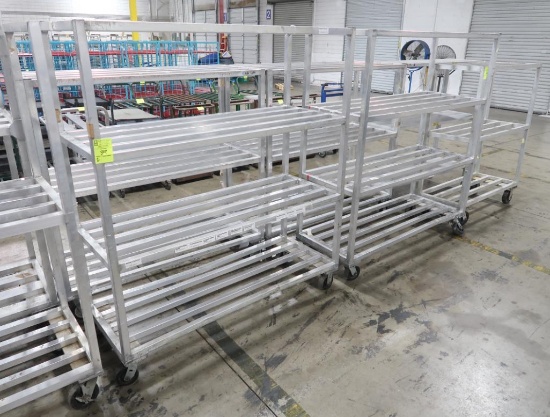 aluminum cooler racks on casters