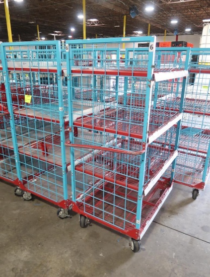 4-tier wired shelf on casters