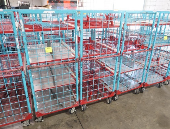 4-tier wired shelf on casters