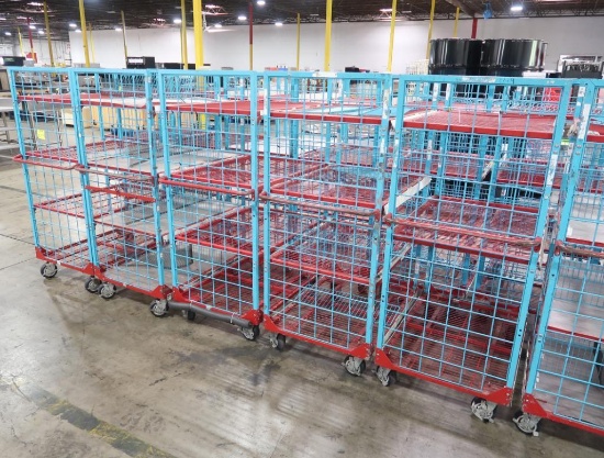 4-tier wired shelf on casters