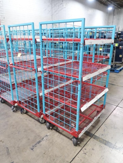 4-tier wired shelf on casters