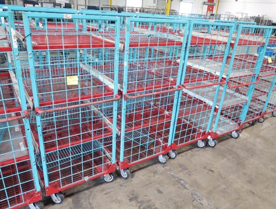 4-tier wired shelf on casters
