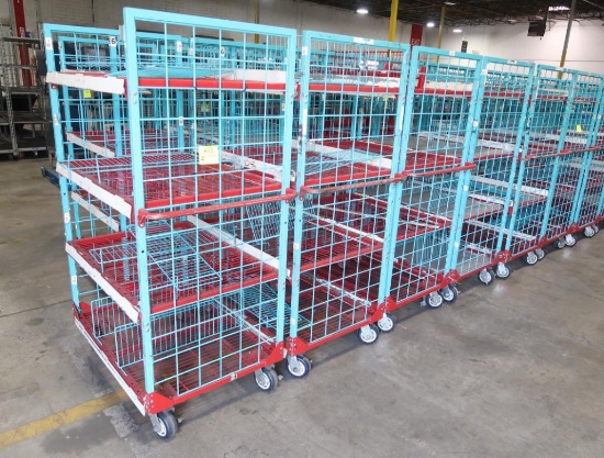 4-tier wired shelf on casters