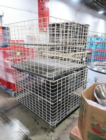 2-section steel wire crate