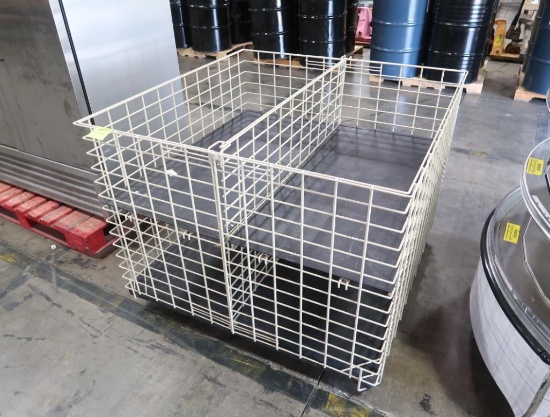 2-section steel wire crate