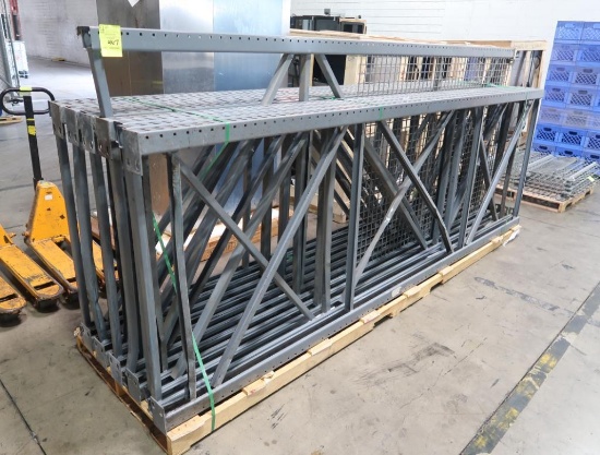pallet of warehouse teardrop racking up-rights