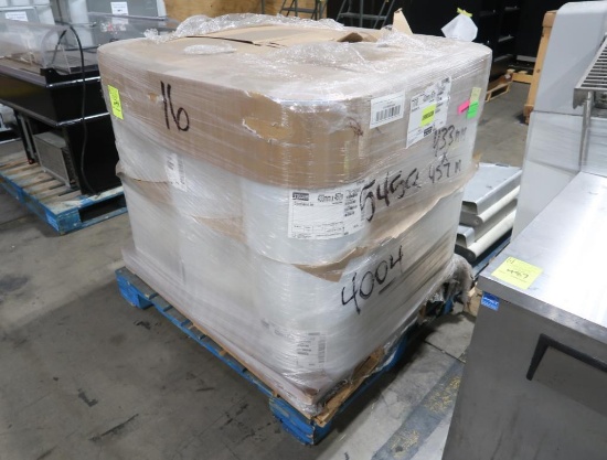 pallet of plastic wrap