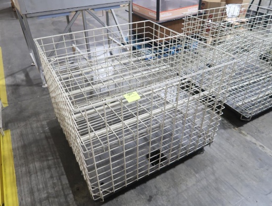 2-section steel wire crate