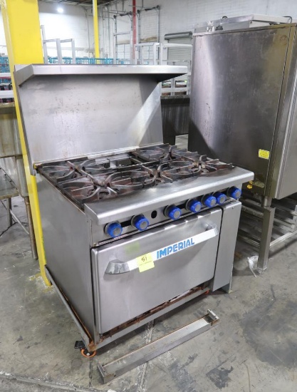 Imperial 6-burner stove and oven