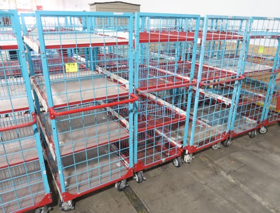 4-tier wired shelf on casters