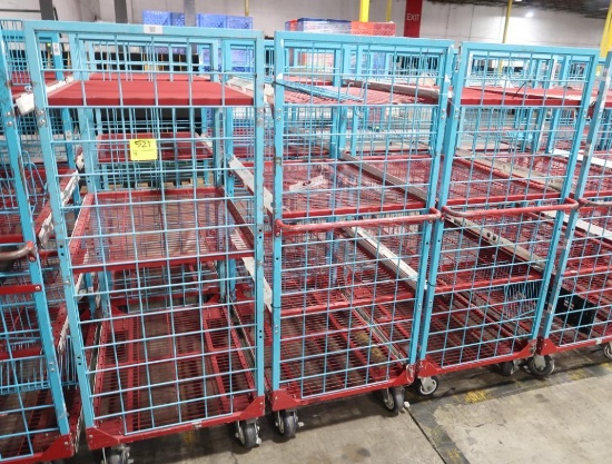4-tier wired shelf on casters