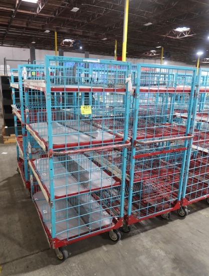 4-tier wired shelf on casters
