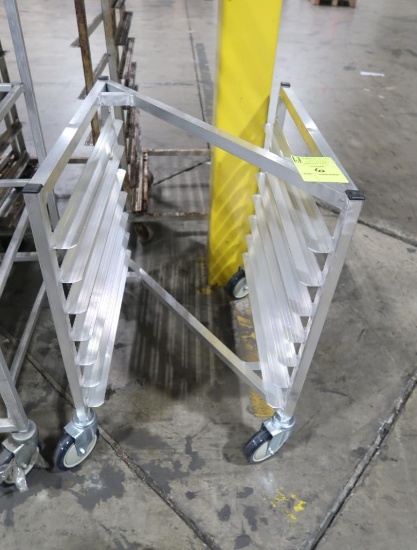 aluminum z-style half-height sheet pan cart