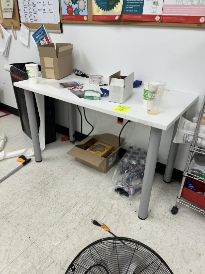 4FT DESKS W/ USB AND OUTLET CHARGING PORTS